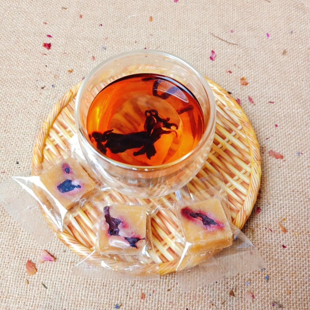 Trà Atiso đường phèn mật ong   - Atiso đỏ Hibiscus hạ huyết áp đẹp da dưỡng nhan giảm cân