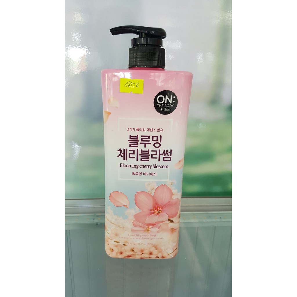 Sữa Tắm On The Body BLOOMING CHERRY BLOSSOM 900g