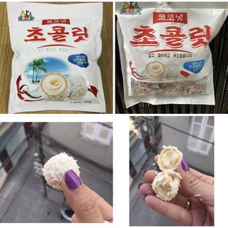 bánh hạnh nhân phủ dừa hàn quốc