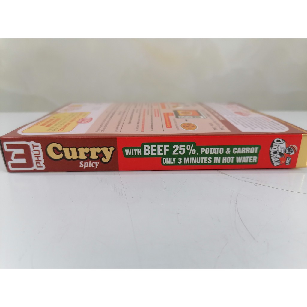 [Hộp 200g – BÒ] Cà ri ăn liền (vị cay) [VN] ÔNG CHÀ VÀ Beef Curry Spicy (nosa-hk)