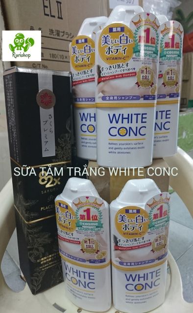 Sữa tắm trắng da White Conc Nhật Bản - dưỡng da mịn màng trẻ hoá.