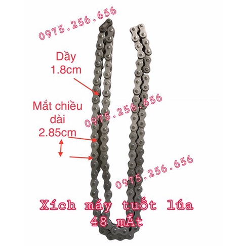 Xích Máy Tuốt Lúa 1M6=2M2 MV=NT=TT=TN phụ tùng máy tuốt lúa phụ tùng Hùng Lỳ