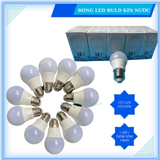 Bóng led buld 3w/5w kín nước ánh sáng trắng/vàng, sử dụng ngoài trời, trong nhà