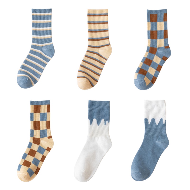 Vớ cotton Mỏng Kẻ Sọc Thoáng Khí Thời Trang Mùa Hè Cho Nữ