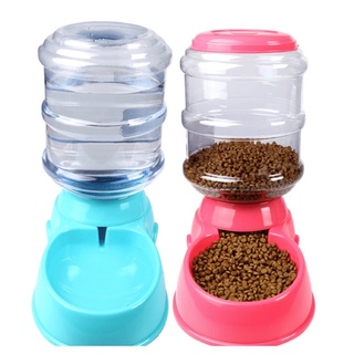 Bộ bát ăn bình nước tự động cho chó mèo 3,8L