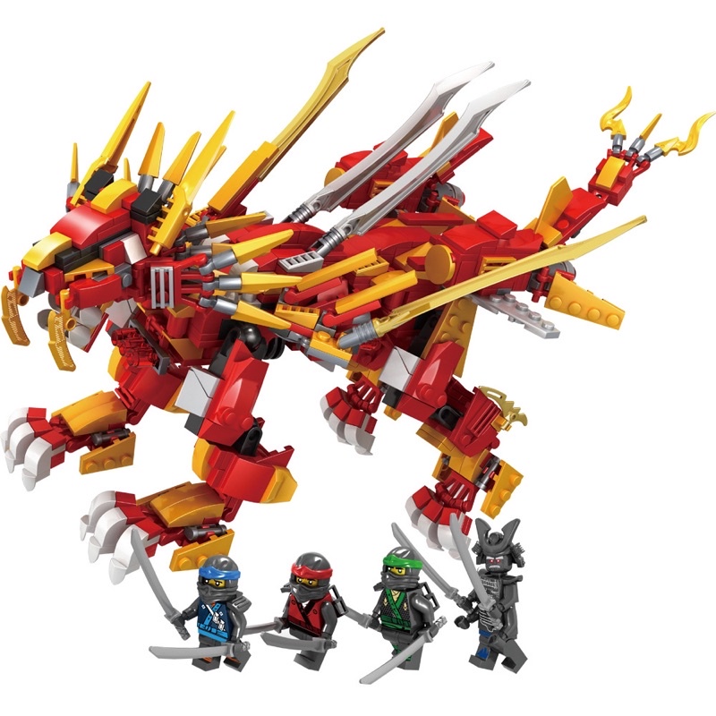 Lego con trai Ninjasn rồng phun lửa 431 miếng ghép