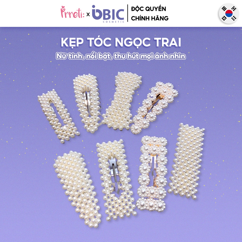 Kẹp Tóc Nữ Đính Ngọc Trai Nhân Tạo Thời Trang Kiểu Hàn Quốc Kẹp Tóc Siêu Xinh Prreti
