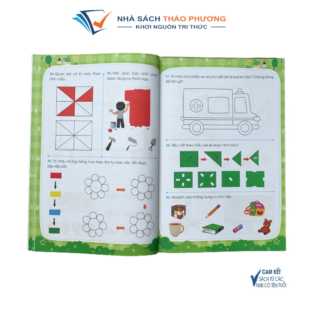 Sách - Sân chơi trí tuệ Rèn luyện não trái não phải cho bé từ 3-6 tuổi