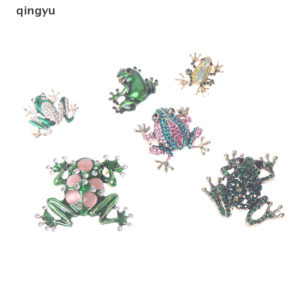 Trâm Cài Áo Hình Ếch Và Chim Đính Đá Dễ Thương