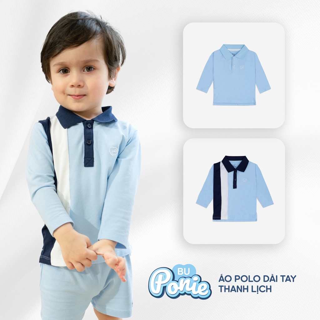 Áo Dài Tay Ponie Bu baby, Áo Thu Đông Bé Trai, Bé Gái BP033.01