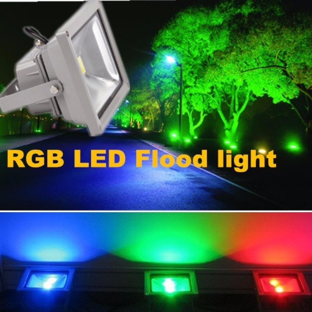 [BH 24 Tháng] Đèn Led Pha Màu Đỏ/Lá/Dương/Trắng/Vàng 10w - 20w - 30w - 50w - 100w