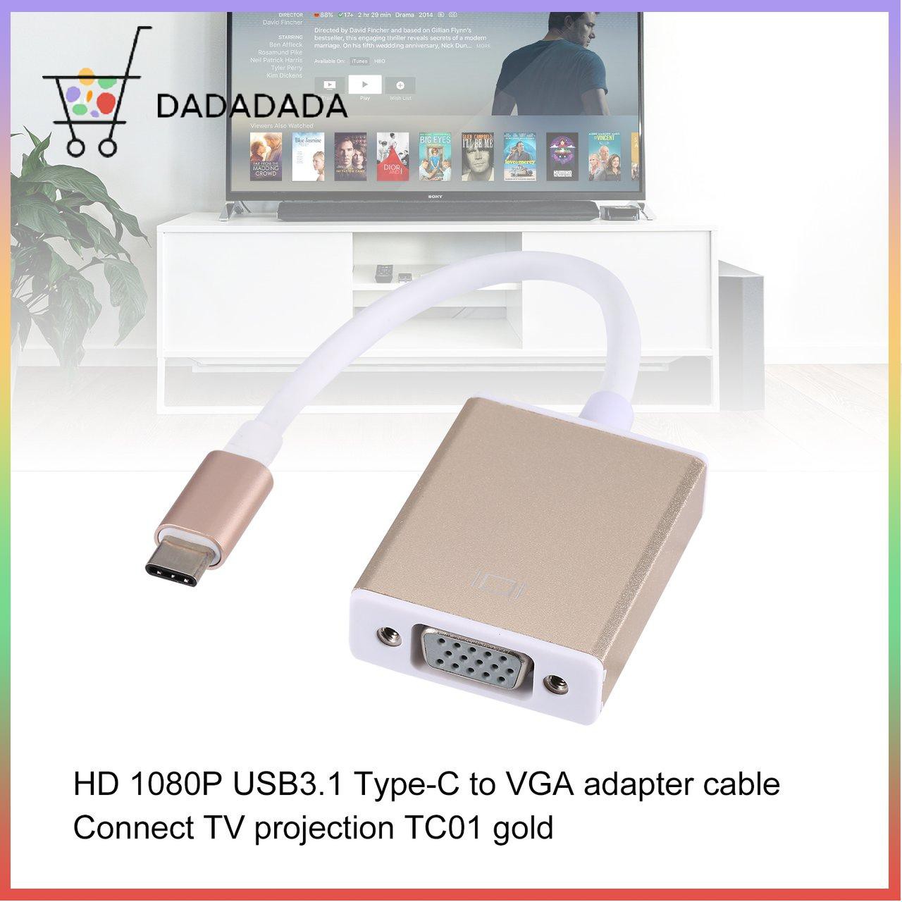 Dây Cáp Chuyển Đổi Từ Cổng Usb C Sang Cổng Vga 3 Cổng Dành Cho Macbook