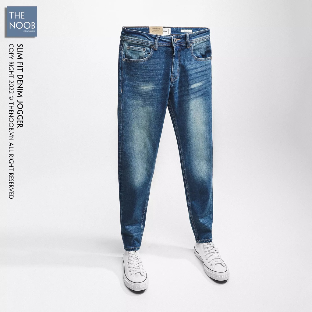 Quần Jean Gấu Bo Dáng Slim Fit - 2021QB08