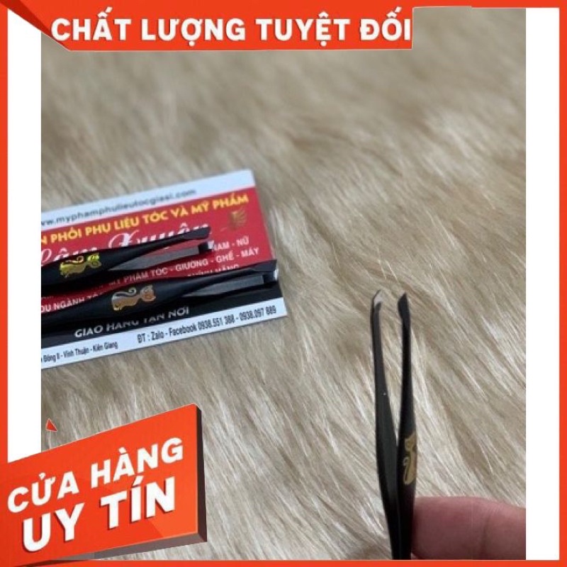 Nhíp nhổ râu, nhíp nhổ lông nách hiệu con mèo ✨FREESHIP ✨ thép không rỉ, mủi xéo, nhíp gấp siêu dính, không gây đứt, đau