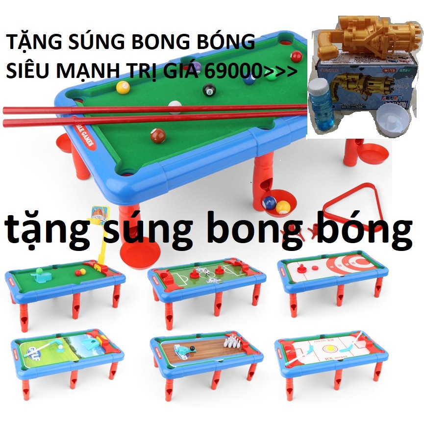 Bàn bia 7 trò chơi trong 1 bộ sản phẩm tiết kiệm mà chơi được nhiều trò chơI