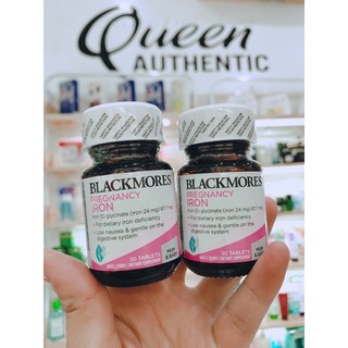 Viên sắt bầu blackmores IRON 30 viên MẪU MỚI