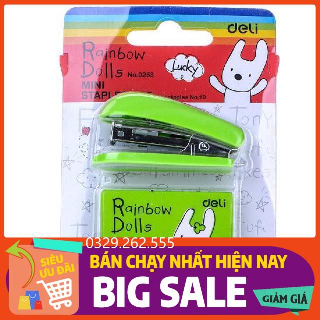 (FreeShip) Bộ máy dập ghim Deli