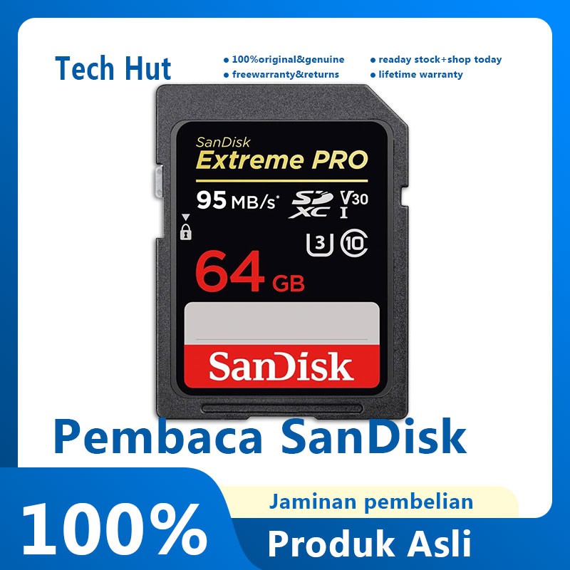 Thẻ Nhớ Sandisk Extreme Pro Sdhc 32gb 64gb 128gb 95mb / S U3