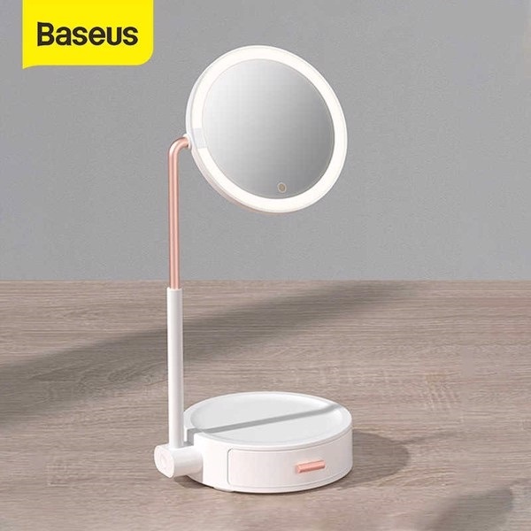 Baseus -BaseusMall VN Gương trang điểm Baseus Smart Beauty Series Lighted Makeup Mirror with Storage Box