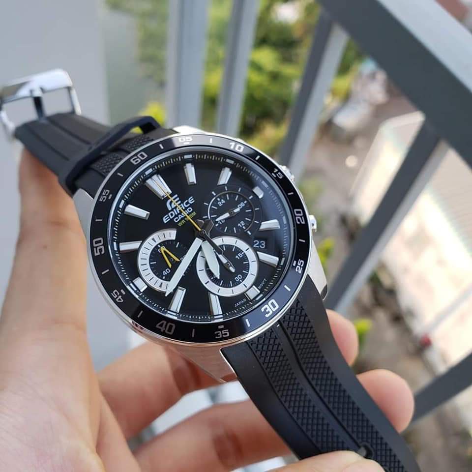 Đồng Hồ Nam Casio Edifice EFV-570P-1AVUDF Chính Hãng - Dây Nhựa | Edifice EFV-570P-1A