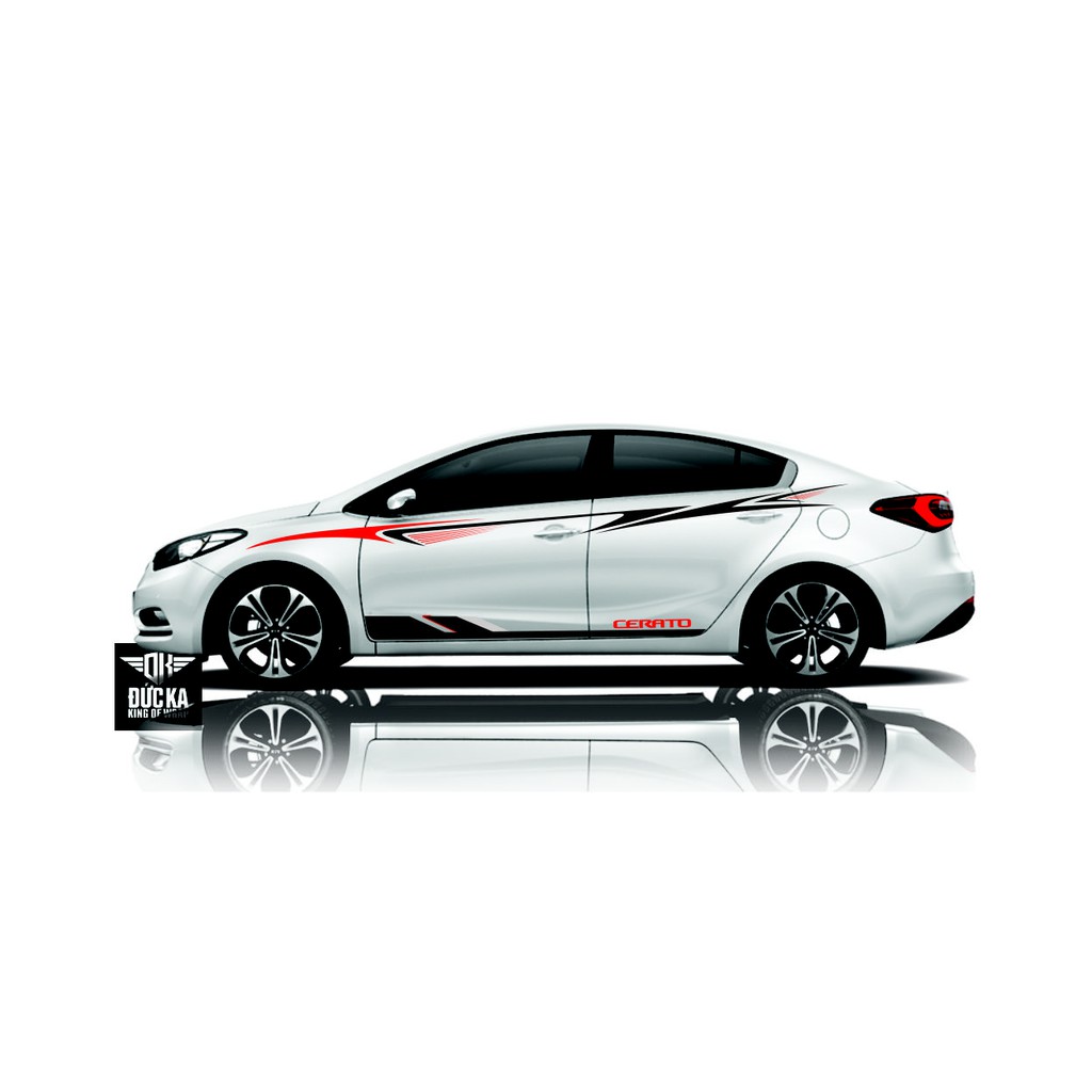 Decal Tem Xe Ô Tô Cerato - Decal cao cấp chính hãng 3 lớp