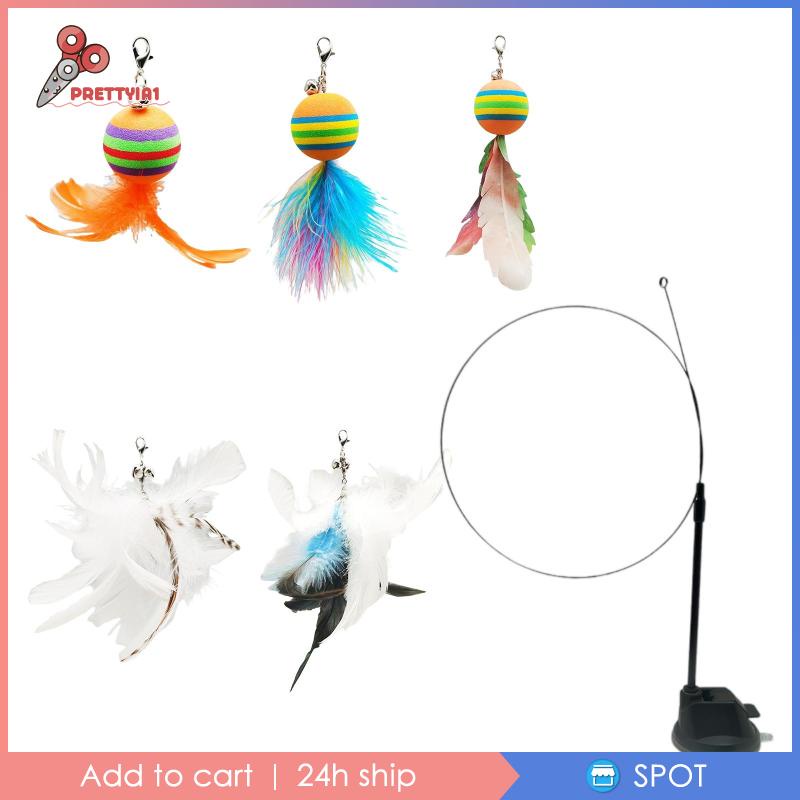 Đồ Chơi Lông Vũ Tương Tác Với Mèo Cưng [Prettyia1]