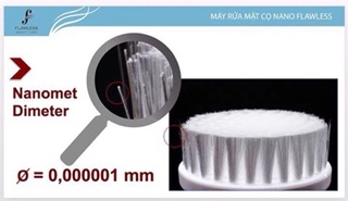 Máy rửa mặt cọ Nano flawless