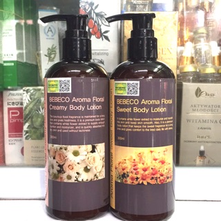 Sữa dưỡng thể sáng da hương thơm nước hoa BEBECO AROMA FLORAL BODY LOTION 300ml