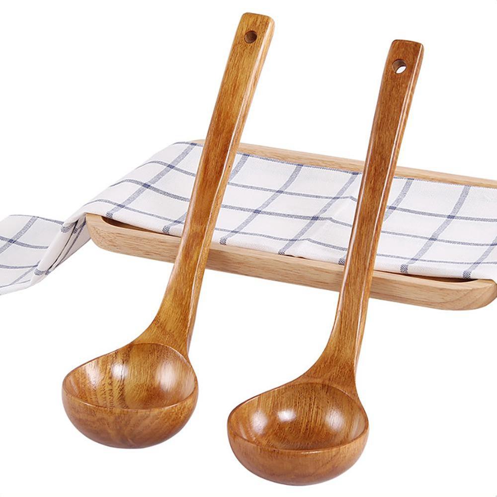 Muỗng Múc Canh Bằng Gỗ Tự Nhiên Chống Dính Cỡ Lớn