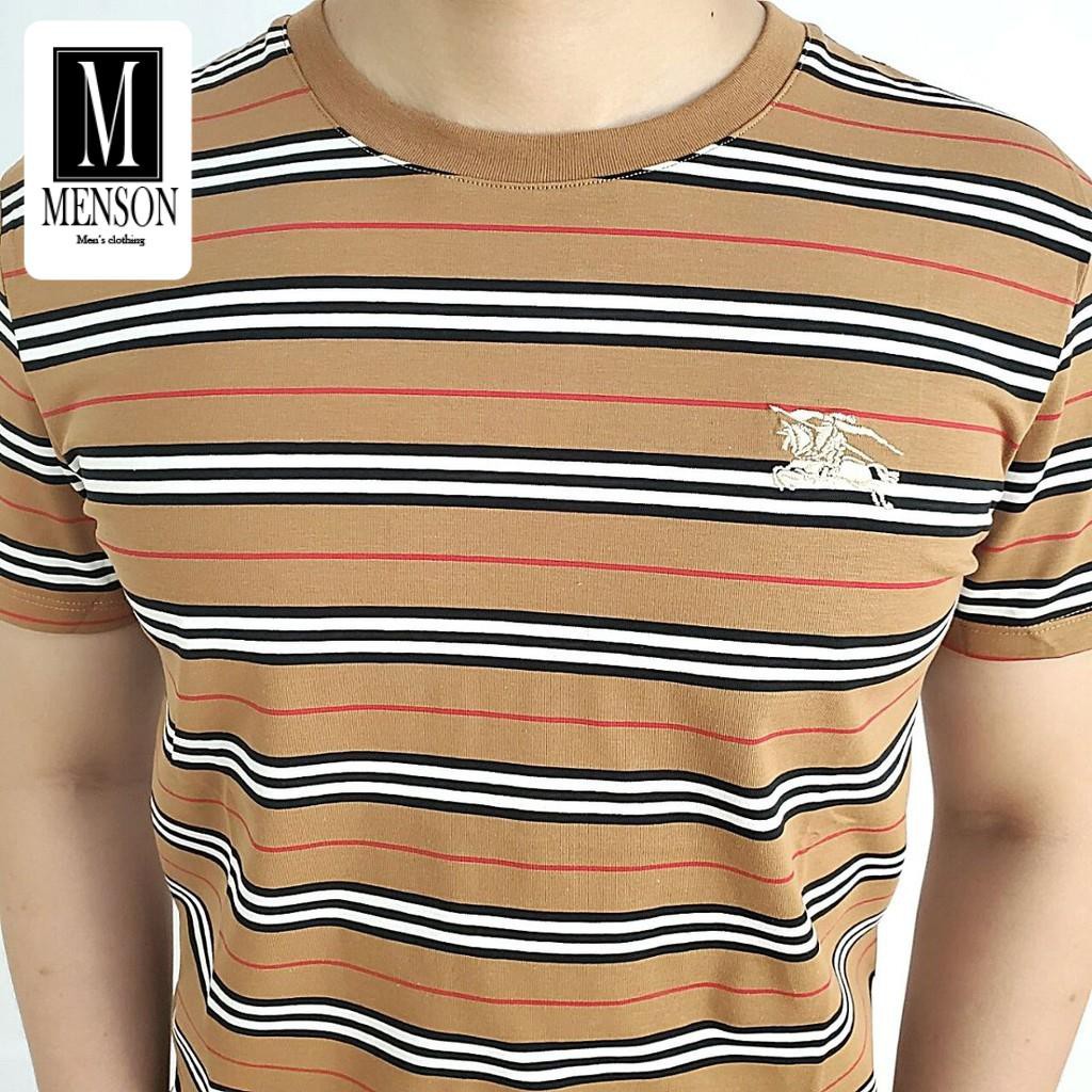 [Hàng Loại 1] Áo thun nam cao cấp cổ tròn kẻ ngang BBR 100% cotton mềm mịn, Áo phông nam chất mát mùa hè MR1406 | BigBuy360 - bigbuy360.vn