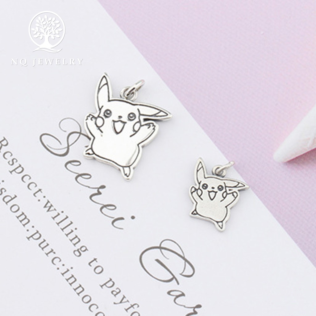 Charm bạc hình Pikachu treo - NQ Jewelry