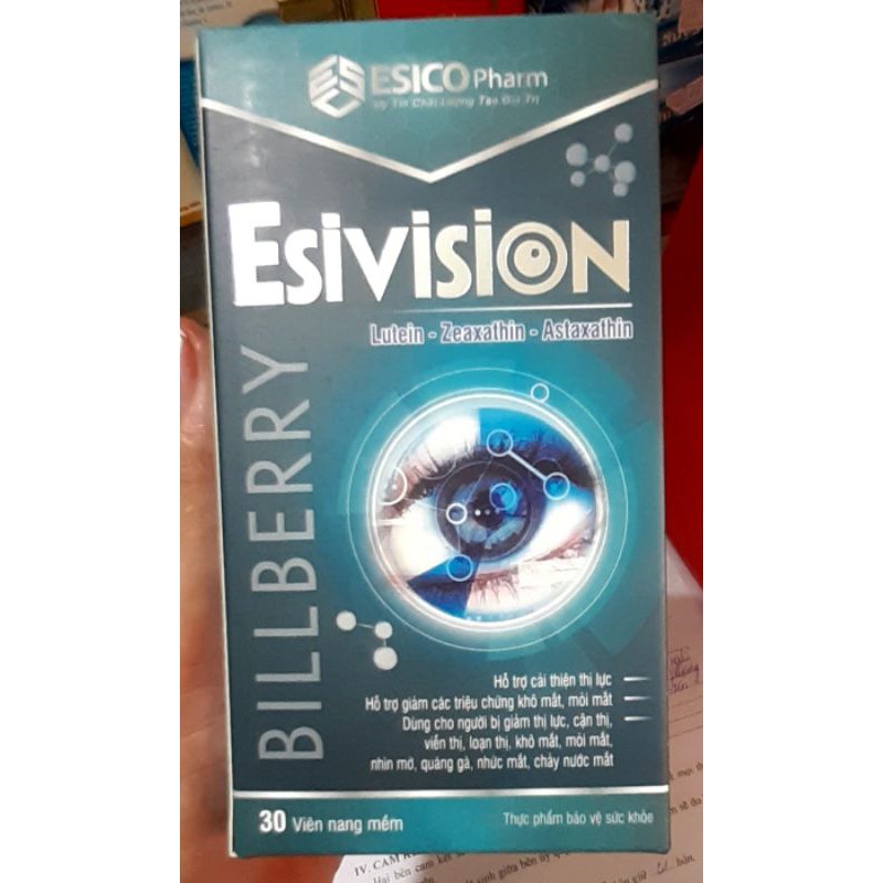 ESIVISION-Hỗ trợ cải thiện các triệu chứng khô mắt, nhức mắt, mỏi mắt, cận thị,viễn thị,loạn thị,mờ mắt, chảy nước mắt