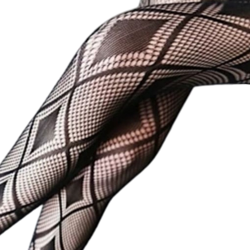 Quần Tất Lưới Họa Tiết Hình Thoi Phong Cách Gothic Quyến Rũ Cho Nữ