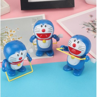 Đồ Chơi Doraemon Nhảy Dây Vặn Cót Mini Bằng Nhựa