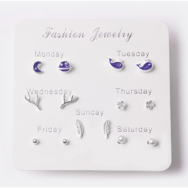 Bông tai, Khuyên tai 7 ngày 7 kiểu không sợ đụng hàng siêu xinh