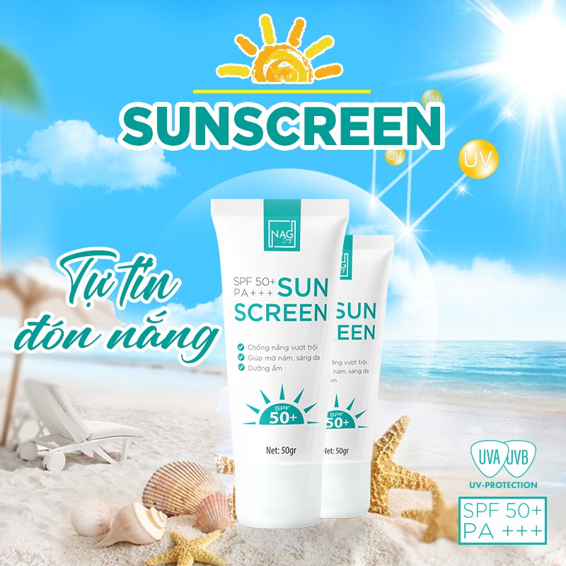 Kem chống nắng cho da dầu mụn toàn thân nam nữ SUNSCREEN  kem chống nắng vật lý chống nắng dưỡng da hiệu quả | BigBuy360 - bigbuy360.vn