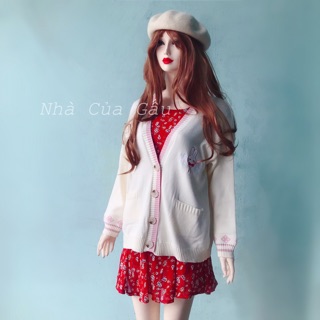 Khoác Cardigan len mịn đẹp Hàn Quốc ( Ảnh thật)