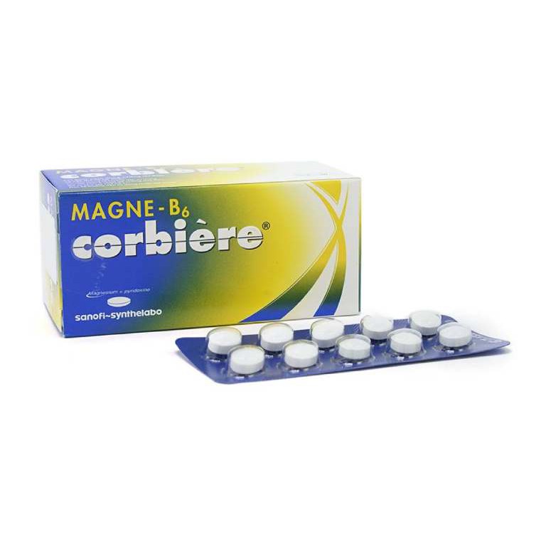 Magne-b6 corbiere hỗ trợ giảm đau đầu, rối loạn giấc ngủ hộp 50 viên