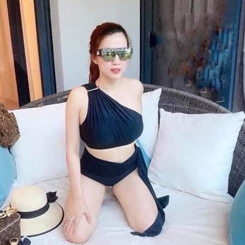 Đồ bơi bikini hai mảnh vai lệch siêu đẹp mặc đi biển đi bơi ( Hàng loại 1)