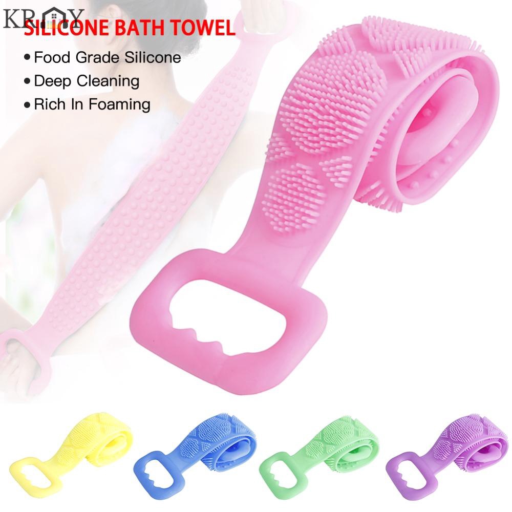 Dụng cụ kỳ lưng 2 mặt chất liệu silicone tiện dụng