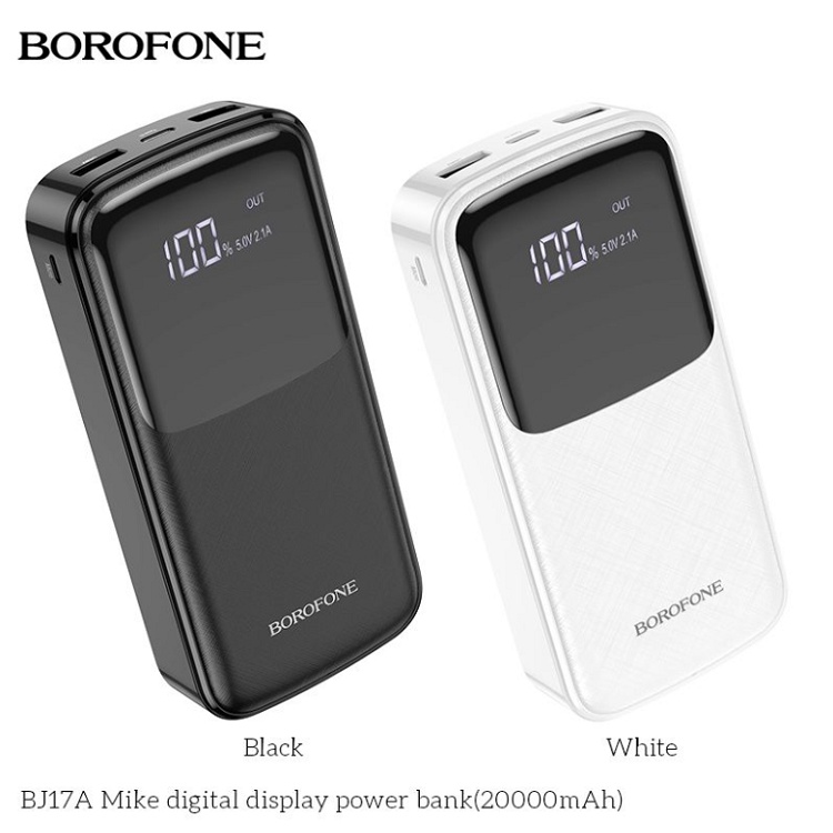 Pin Sạc Dự Phòng 20000Mah Chính Hãng, Borofone BJ17A Hàng Xịn Cao Cấp - Hỗ Trợ Sạc Nhanh - Pin Siêu Bền - Bảo Hành 24Th