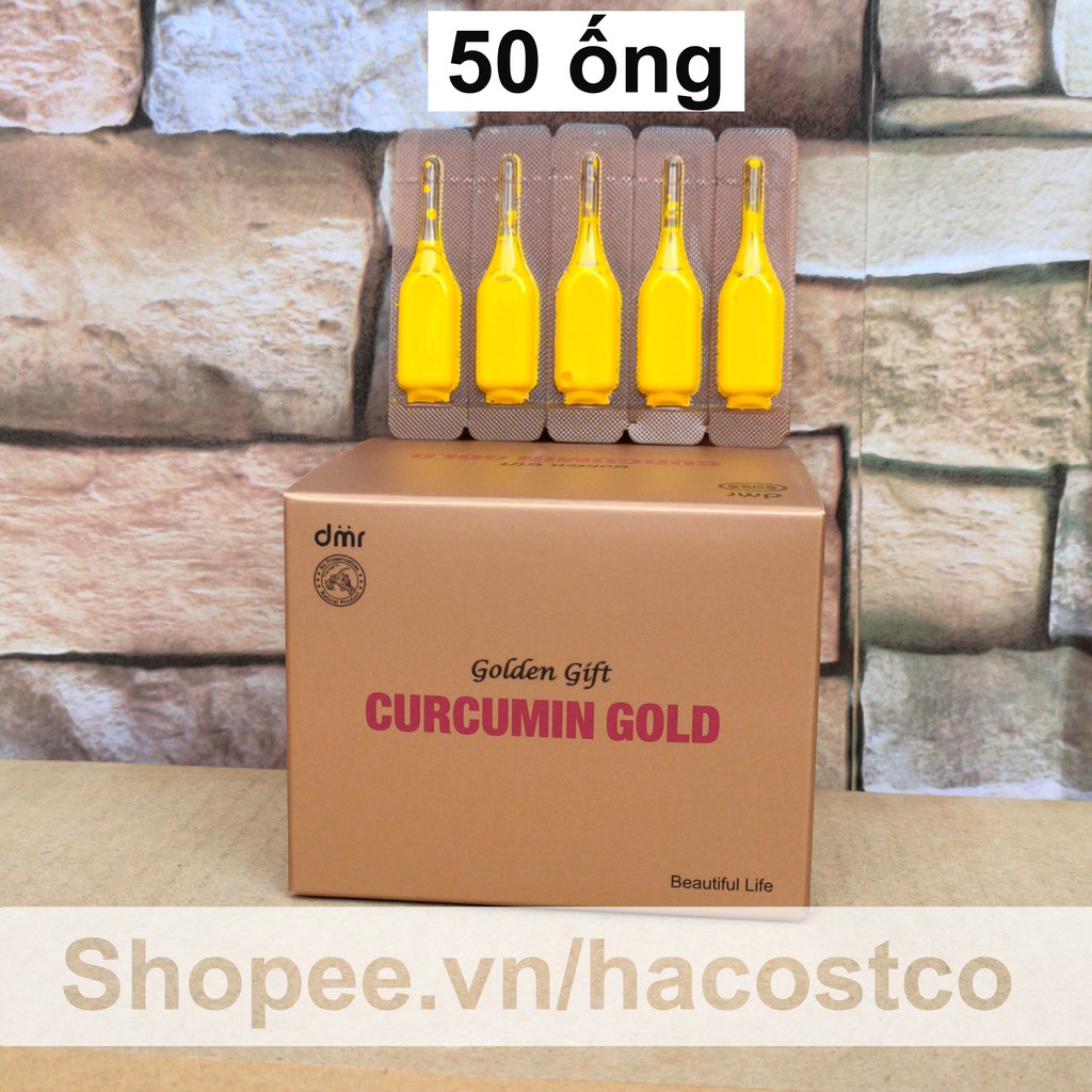 Nước Uống Công Nghệ Nano Curcumin Gold 50 ống - Nano Golden Gift Curcumin Gold - 100ml