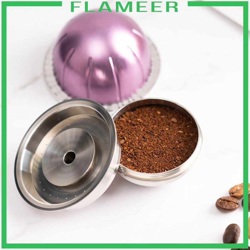 [FLAMEER]Coffee Capsule Pod Cup w/ Lid for Vertuolline ENV135S 240ML