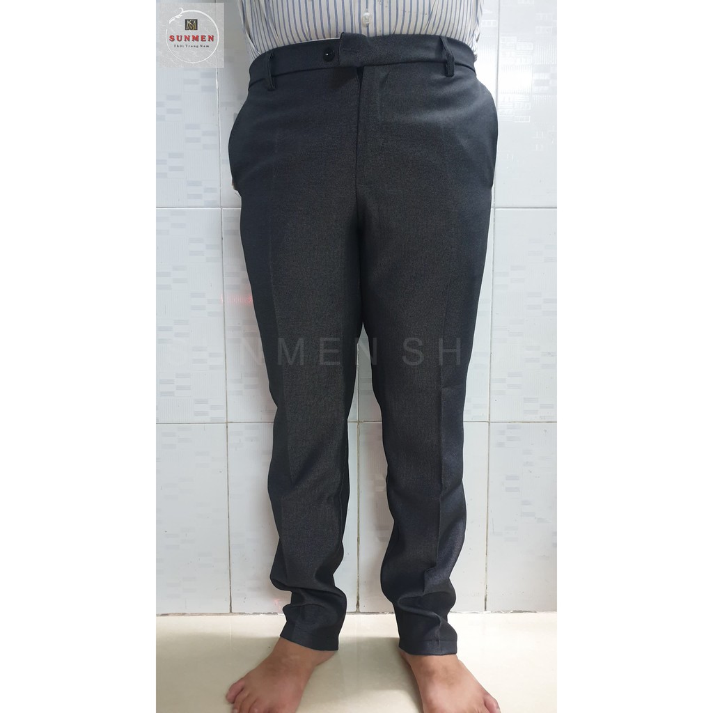 [HCM] Quần Tây Nam Công Sở Trung Niên Ống Suông Vải Cotton Form Thoải Mái Lịch Lãm SUNMEN Size Từ 28 - 37