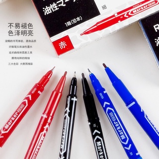 Combo bút lông dầu Zebra 2 đầu MO 120 - không xóa được - 1 cái dạ kính - bút lông dầu cao cấp - HOKAMI STORE