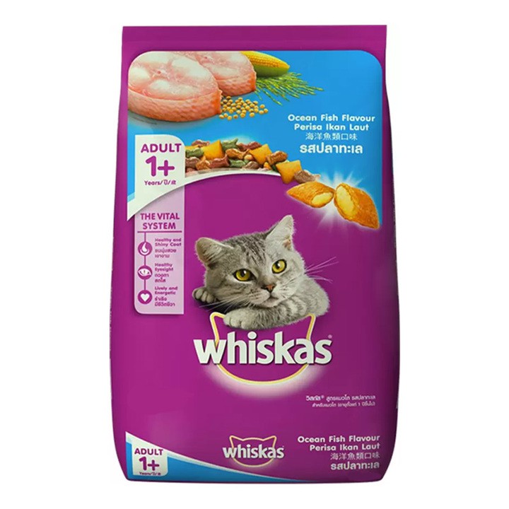Thức ăn cho mèo trưởng thành trên 1 tuổi Whiskas Adult 1.2kg