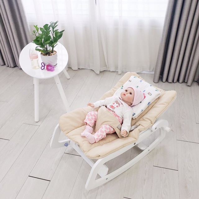 [Mã MKBC13 giảm 80k đơn 1 triệu] Ghế rung, bập bênh đa năng ROCKING CHAIR PIER cho bé 0-6 TUỔI.