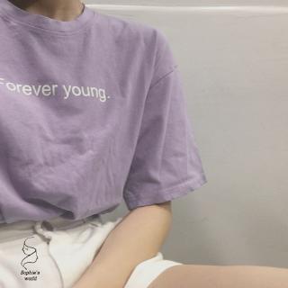 Ulzzang Simple Fashion Wild Loose Long-sleeve Letter Print T-shirt
