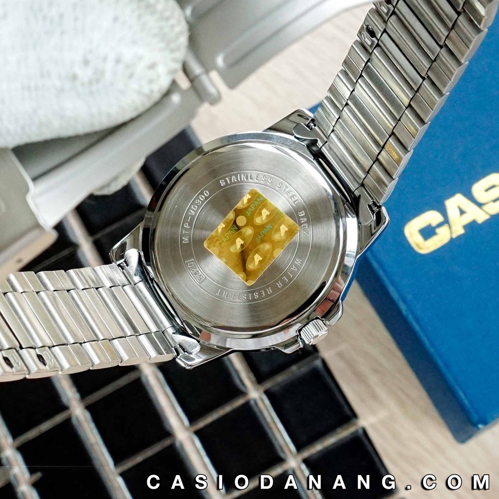 Đồng hồ nam dây kim loại Casio Standard chính hãng Anh Khuê MTP-VD300D-1EUDF (45mm)