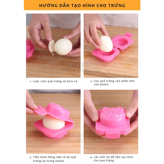 Khuôn Ép Bento Tạo Hình Cơm Trứng Giúp Bé Ăn Dặm Ngon Miệng Hơn